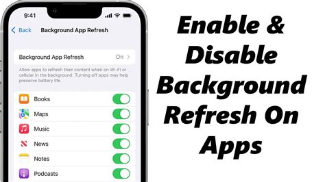 how to stop apps from refreshing iphone