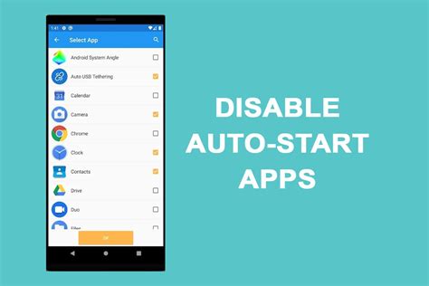 how to stop auto start apps in android