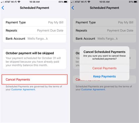 how to stop automatic payment on apple pay