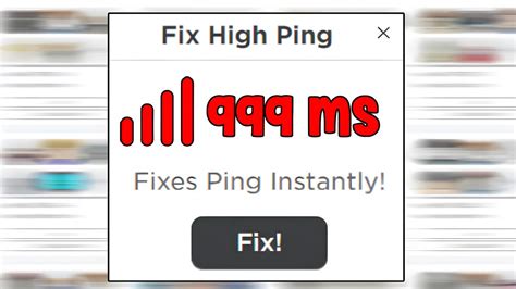 how to stop bad ping on roblox