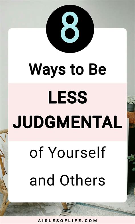 how to stop being judgemental in a relationship