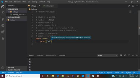 how to stop code in vs code