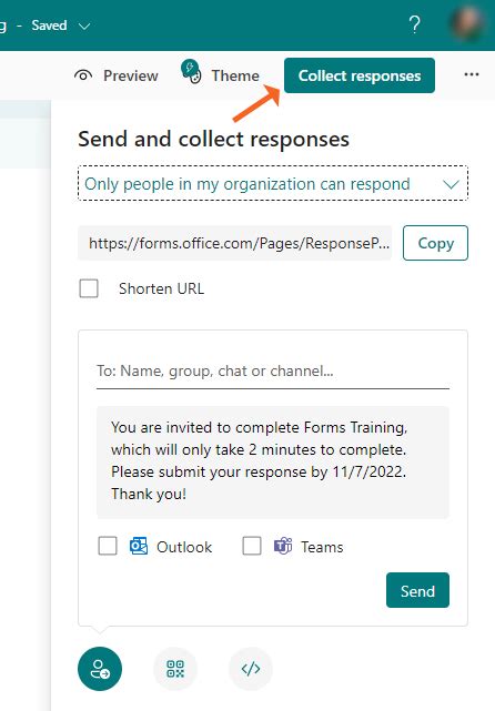 how to stop collecting responses microsoft forms