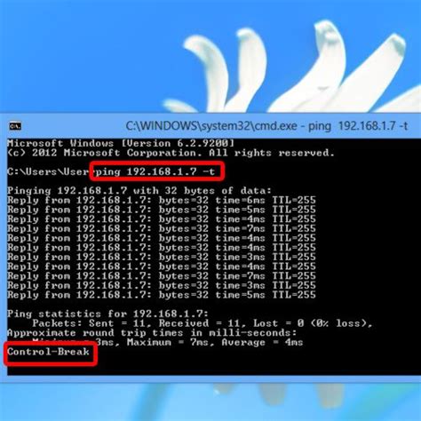 how to stop continuous ping in cisco router