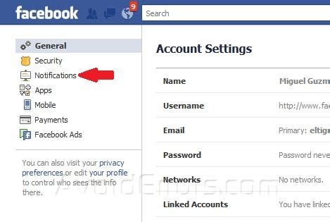 how to stop facebook notifications to your email