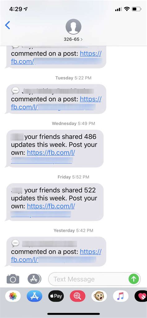 how to stop facebook text notifications on iphone