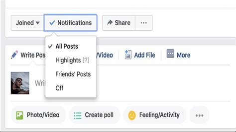 how to stop getting notifications when people post on facebook