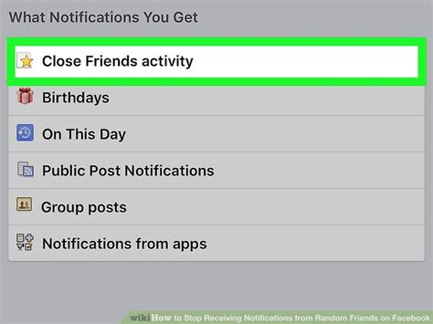 how to stop getting random notifications on facebook