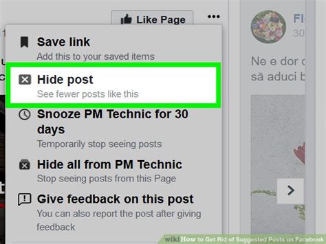 how to stop getting suggested posts on facebook