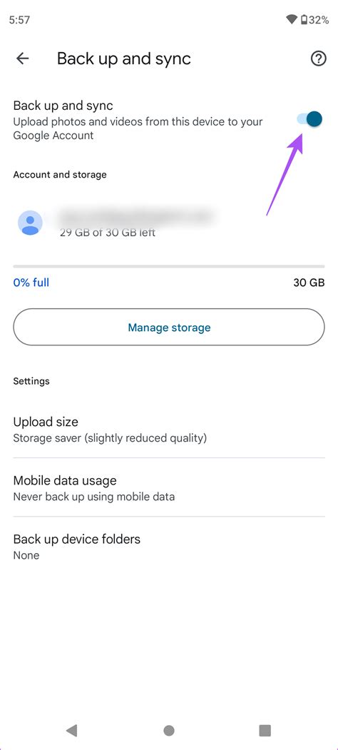 how to stop google backup on android