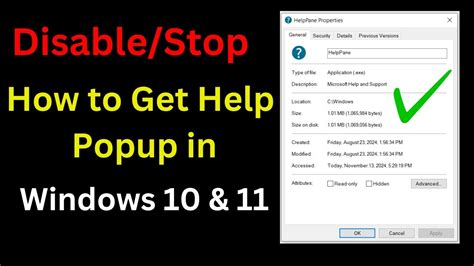 how to stop how to get help in windows 10 pop up