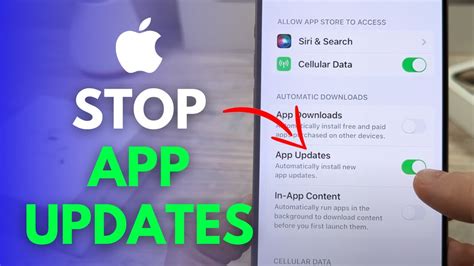 how to stop iphone from auto updating apps