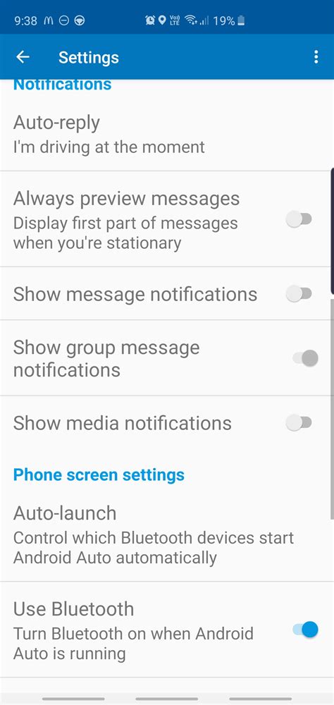 how to stop messages on android auto
