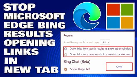 how to stop microsoft bing from opening