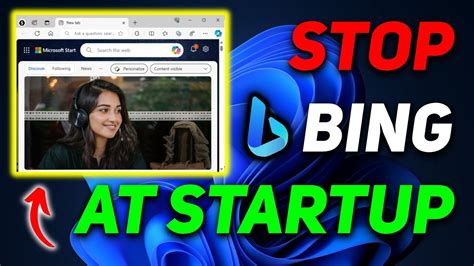how to stop microsoft bing from opening on startup