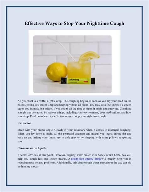 how to stop nighttime cough reddit