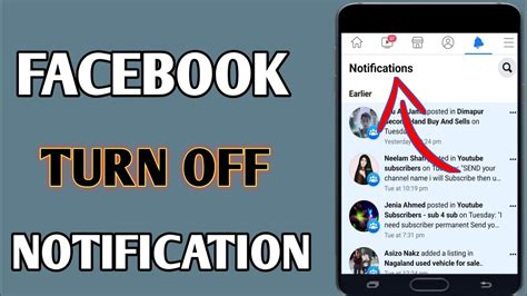 how to stop notifications on facebook app