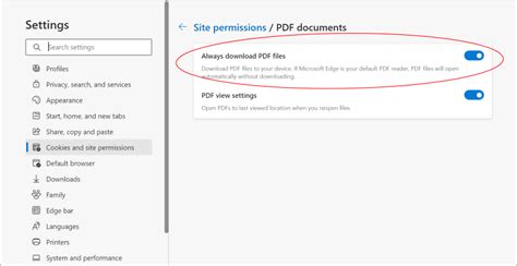 how to stop pdf from automatically opening after download edge