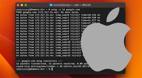 how to stop ping on macos