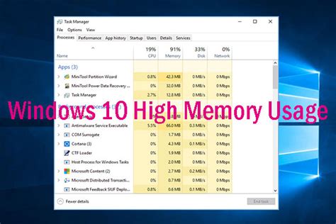 how to stop ram usage in windows 10