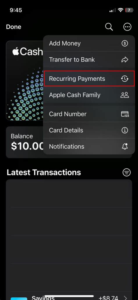how to stop recurring payments on apple pay