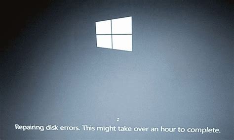 how to stop repairing disk errors windows 10
