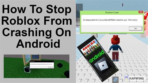 how to stop roblox from crashing on android