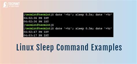 how to stop sleep command in linux