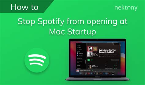 how to stop spotify app from opening on startup mac