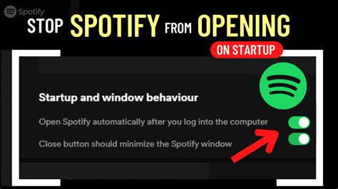 how to stop spotify from opening on startup