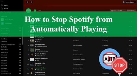 how to stop spotify from playing automatically android