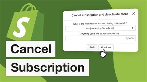 how to stop subscription on shopify
