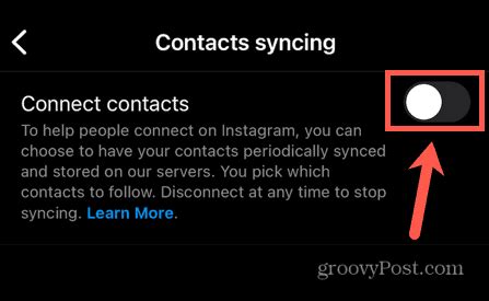 how to stop sync between facebook and instagram