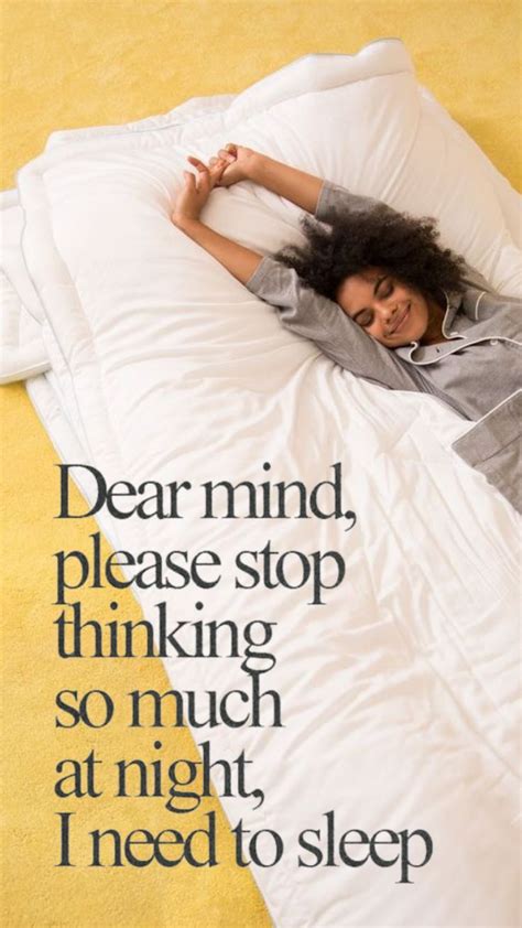 how to stop thinking so much when trying to sleep