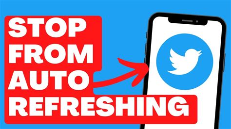 how to stop twitter from auto refreshing android
