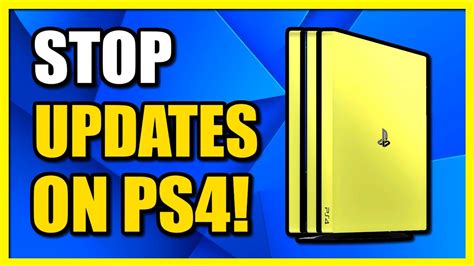 how to stop updating a game on ps4