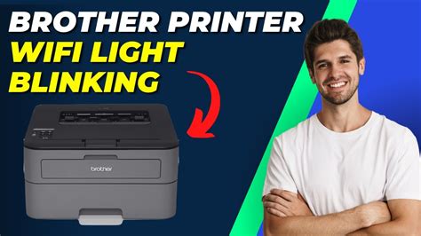 how to stop wifi button flashing on brother printer