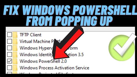how to stop windows powershell from popping up