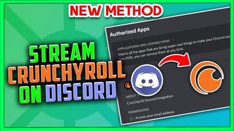 how to stream crunchyroll on discord with audio