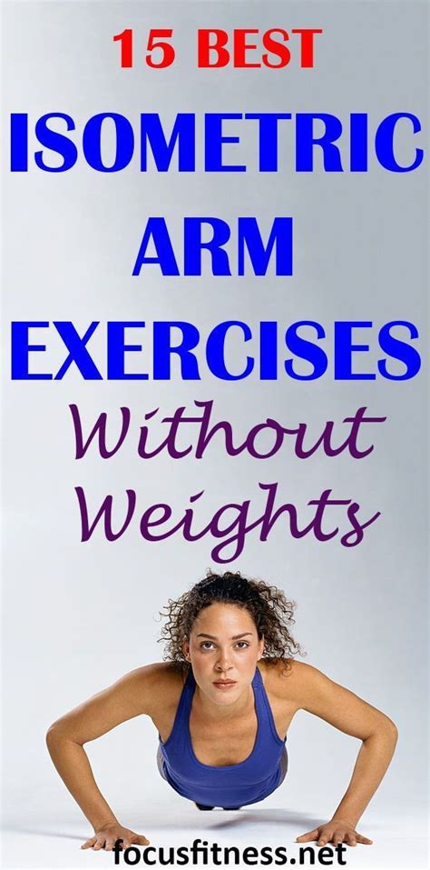 how to strengthen your arms without weights