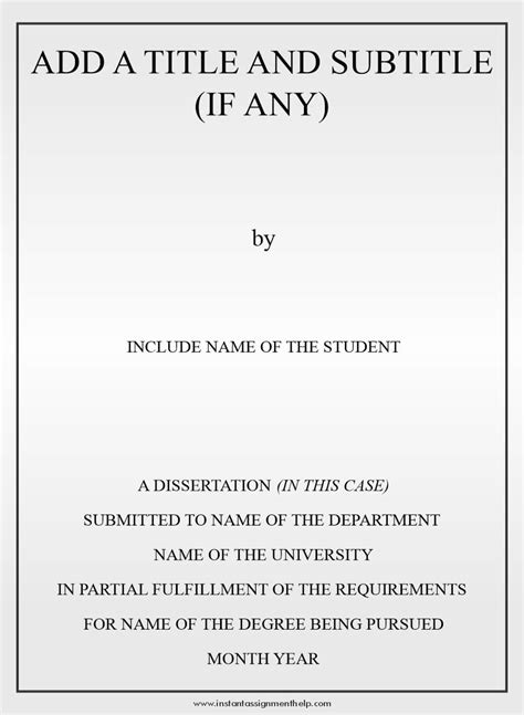 how to structure a dissertation title
