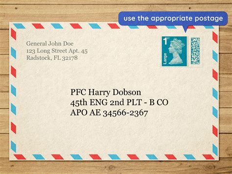 how to structure a letter envelope