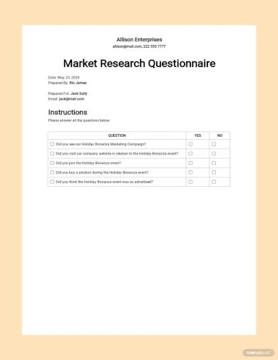 how to structure a questionnaire research