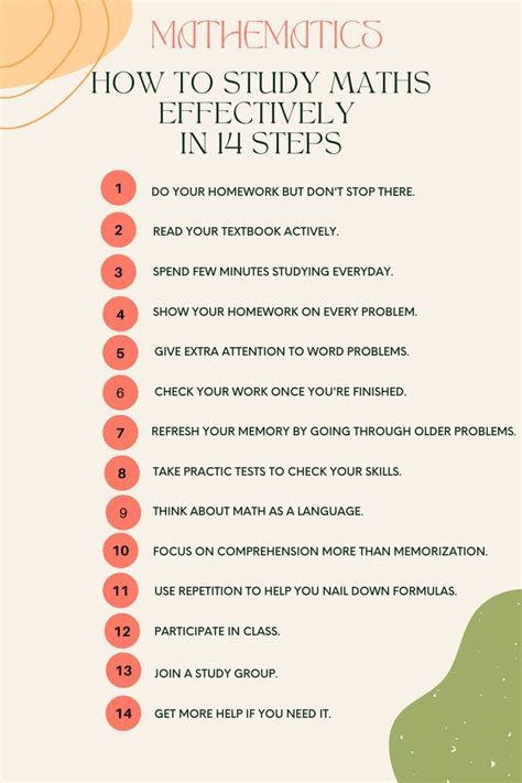 how to study for maths exam class 9