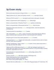 how to study for the 3p exam