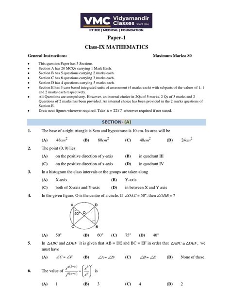 how to study maths class 9th