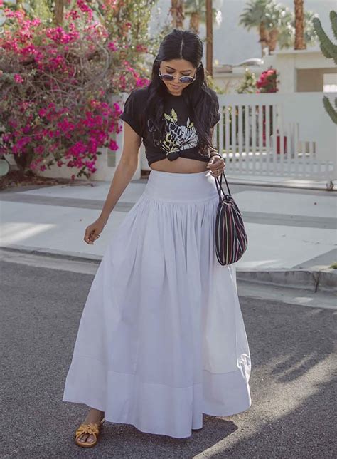 how to style a maxi skirt