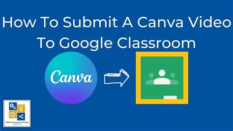 how to submit a canva project on google classroom