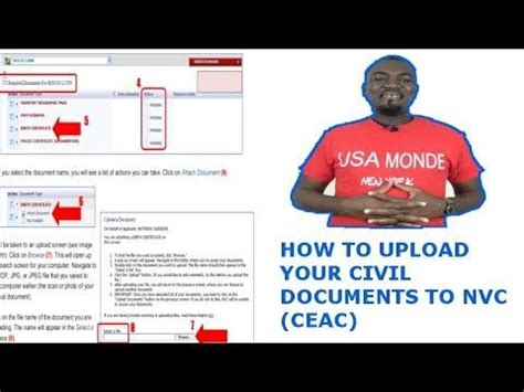 how to submit additional documents to nvc