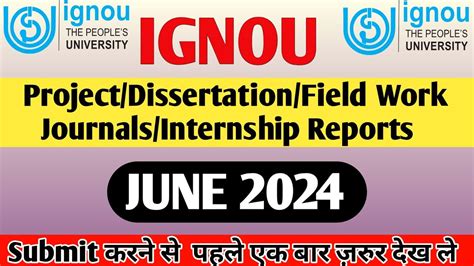 how to submit ignou project report